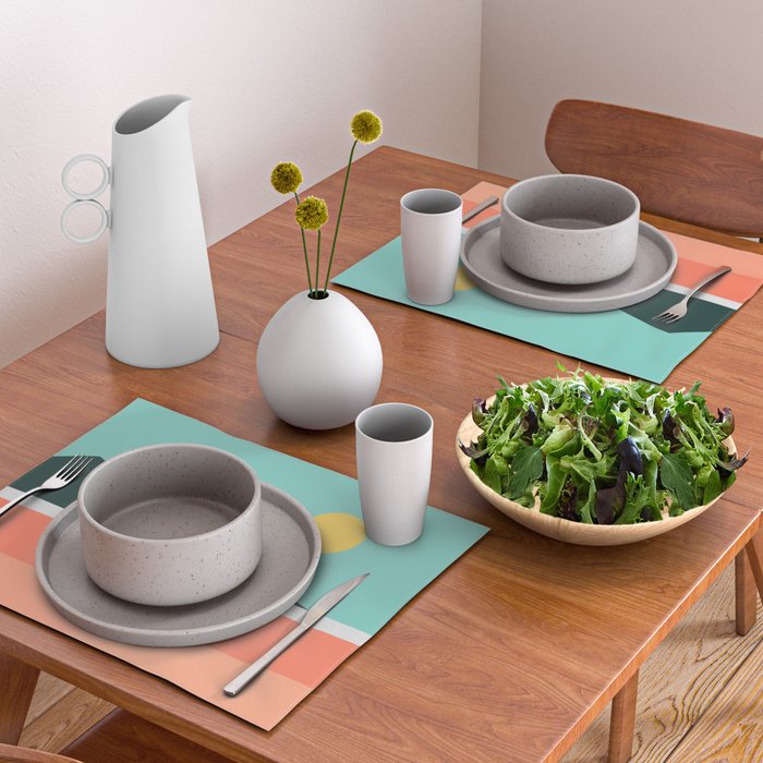 Geometric Landscape 15 Placemat Gallery Image 2