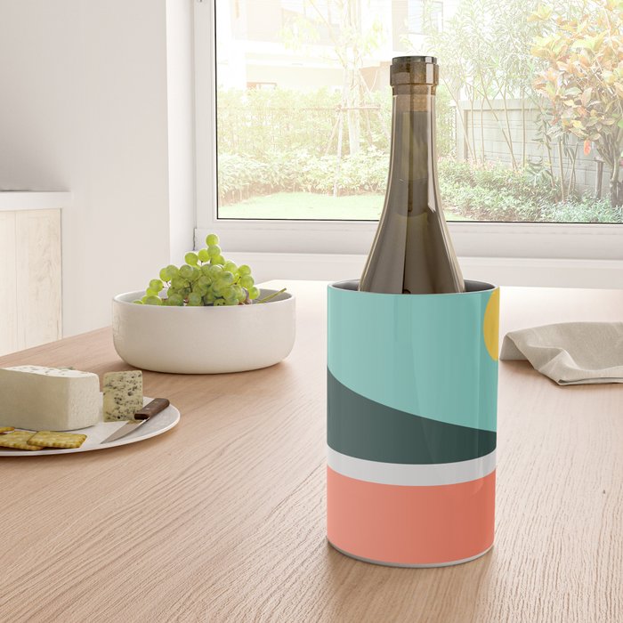 Geometric Landscape 15 Wine Chiller Gallery Image 4