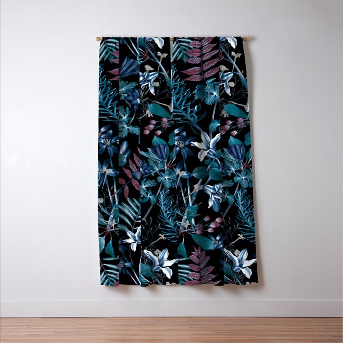 EXOTIC GARDEN - NIGHT XIV Window Curtain Gallery Image 3