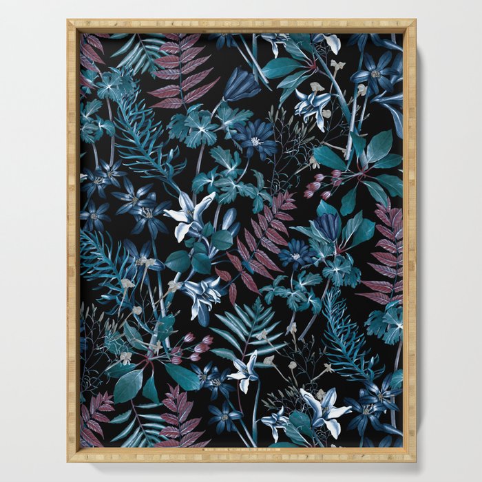EXOTIC GARDEN - NIGHT XIV Serving Tray Gallery Image 1