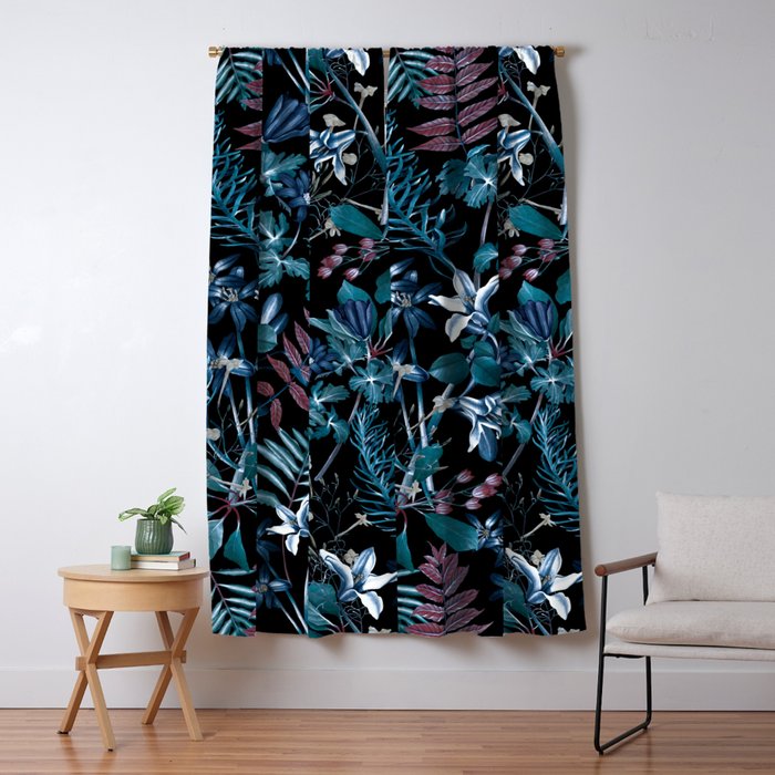 EXOTIC GARDEN - NIGHT XIV Window Curtain Gallery Image 5