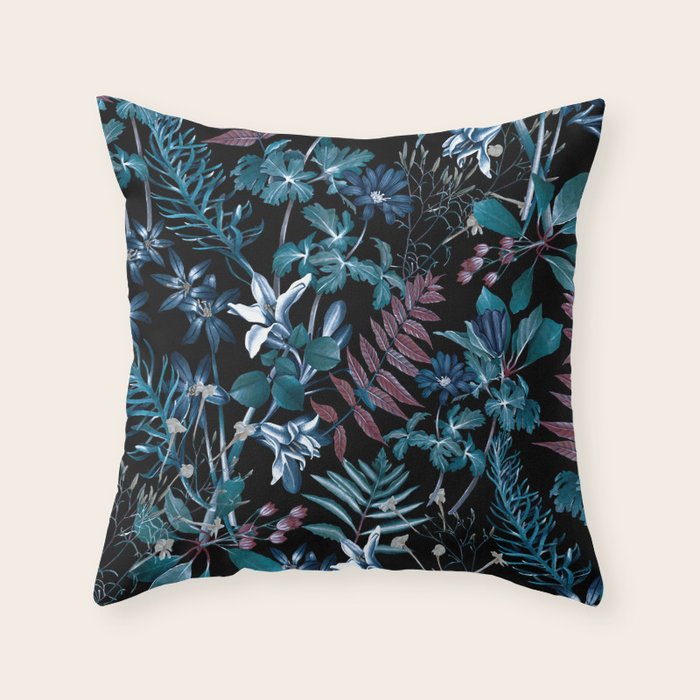 EXOTIC GARDEN - NIGHT XIV Throw Pillow Gallery Image 6