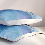 Humpback Whale and Bubbles Watercolor Ink Pillow Sham Gallery Image 3