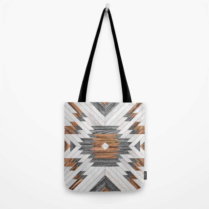 Urban Tribal Pattern No.8 - Aztec - Wood Tote Bag Gallery Image 2