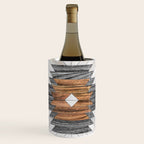 Urban Tribal Pattern No.8 - Aztec - Wood Wine Chiller Gallery Image 1