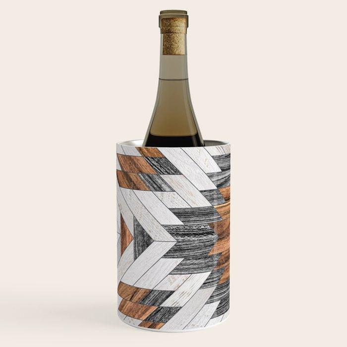 Urban Tribal Pattern No.8 - Aztec - Wood Wine Chiller Gallery Image 2