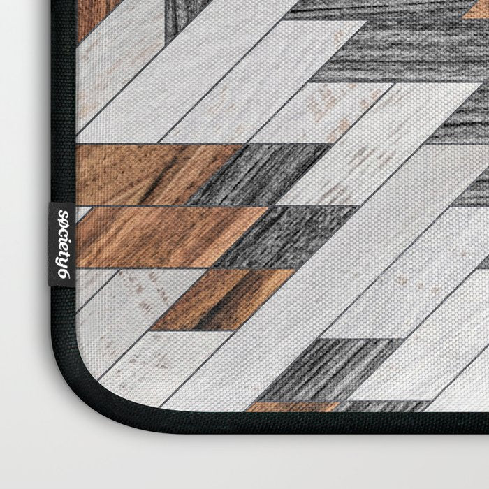 Urban Tribal Pattern No.8 - Aztec - Wood Laptop Sleeve Gallery Image 3