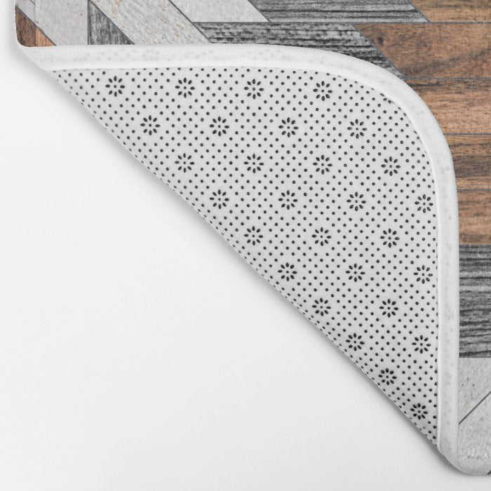 Urban Tribal Pattern No.8 - Aztec - Wood Bath Mat Gallery Image 2