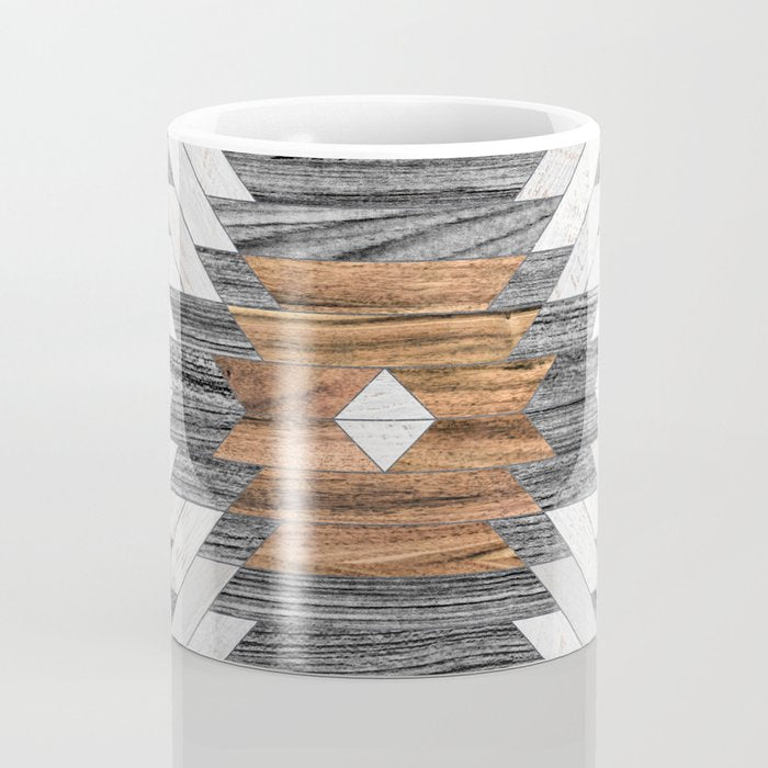 Urban Tribal Pattern No.8 - Aztec - Wood Coffee Mug Gallery Image 4