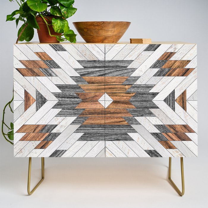Urban Tribal Pattern No.8 - Aztec - Wood Credenza Gallery Image 1