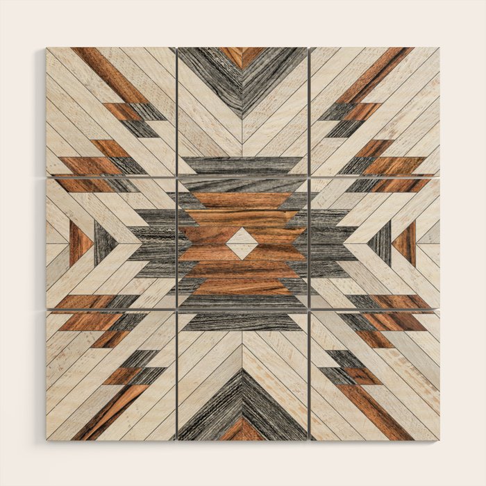 Urban Tribal Pattern No.8 - Aztec - Wood Wood Wall Art Gallery Image 1