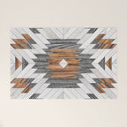 Urban Tribal Pattern No.8 - Aztec - Wood Welcome Mat Gallery Image 1
