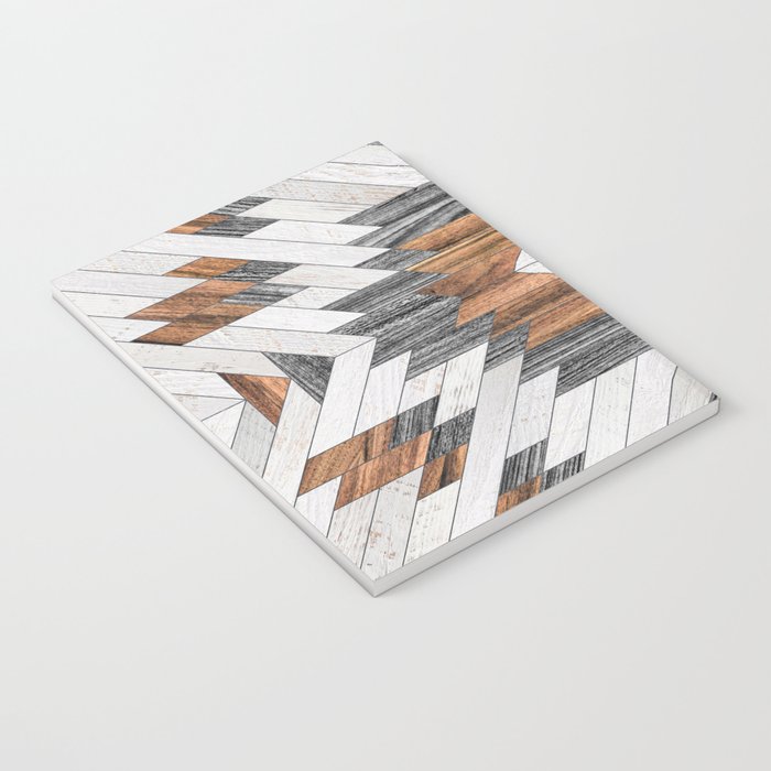 Urban Tribal Pattern No.8 - Aztec - Wood Notebook Gallery Image 3