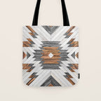 Urban Tribal Pattern No.8 - Aztec - Wood Tote Bag Gallery Image 1