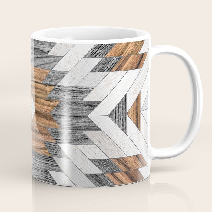 Urban Tribal Pattern No.8 - Aztec - Wood Coffee Mug Gallery Image 1