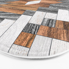 Urban Tribal Pattern No.8 - Aztec - Wood Bath Mat Gallery Image 3