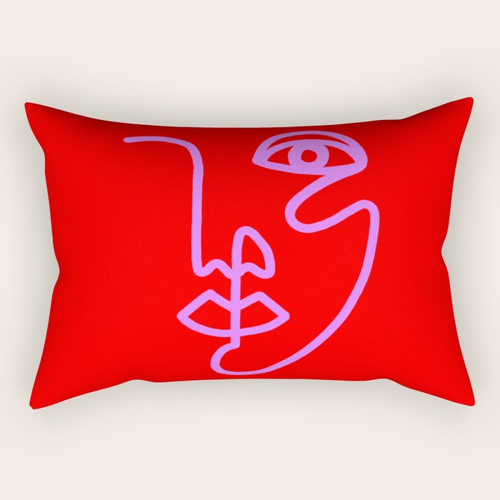 Two Faced Cherry Bomb Rectangular Pillow Gallery Image 2