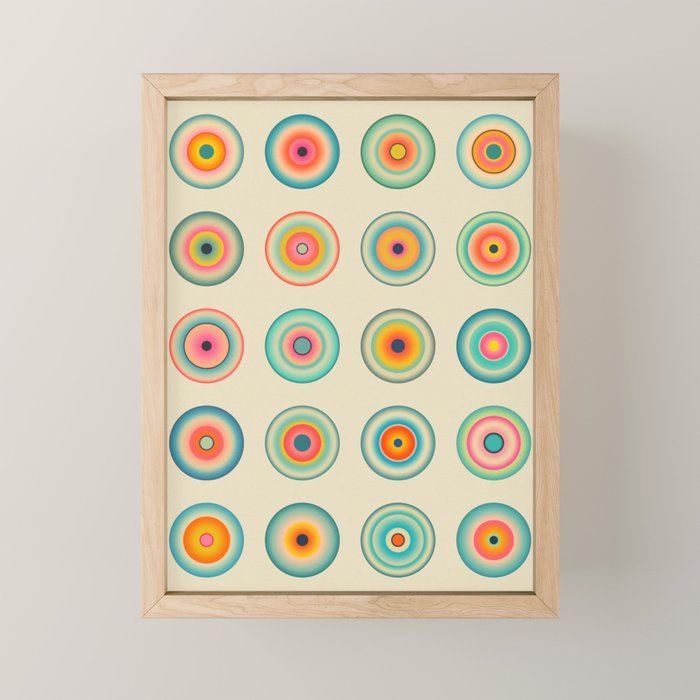 CYBER BLUES Mini Art Print Gallery Image 1