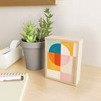 Bright Pastel Tones Geometric Abstract Artwork Mini Art Print Gallery Image 2