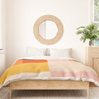 Bright Pastel Tones Geometric Abstract Artwork Duvet Cover Gallery Image 3