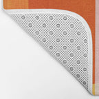 Bright Pastel Tones Geometric Abstract Artwork Bath Mat Gallery Image 2