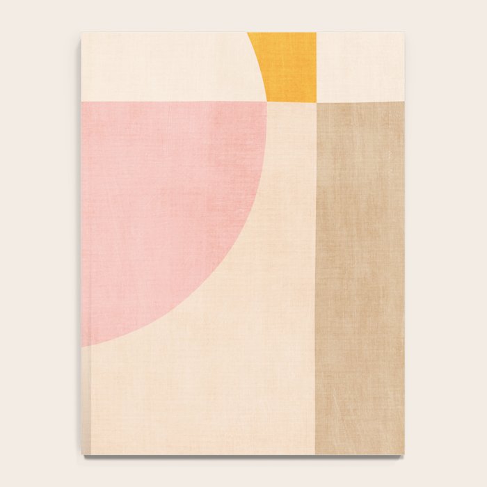 Bright Pastel Tones Geometric Abstract Artwork Notebook Gallery Image 4