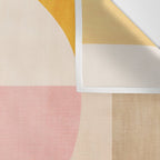 Bright Pastel Tones Geometric Abstract Artwork Wall Tapestry Gallery Image 3
