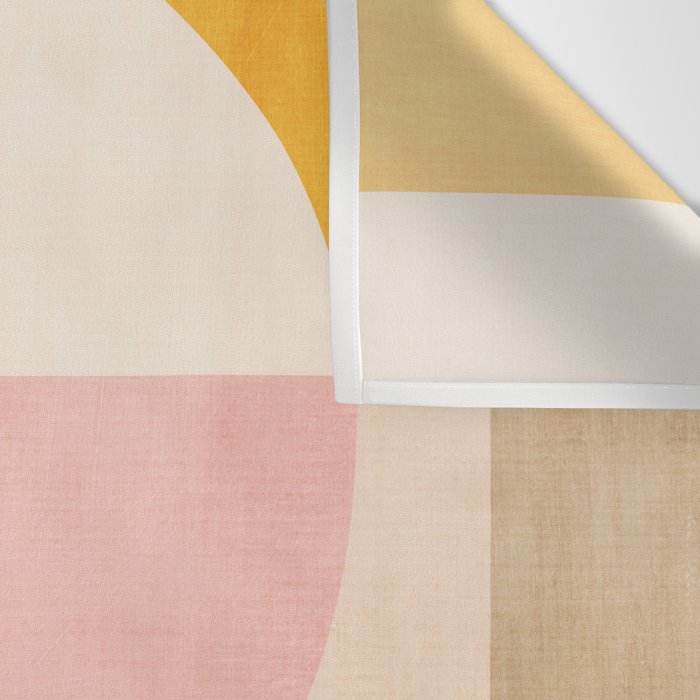 Bright Pastel Tones Geometric Abstract Artwork Wall Tapestry Gallery Image 3