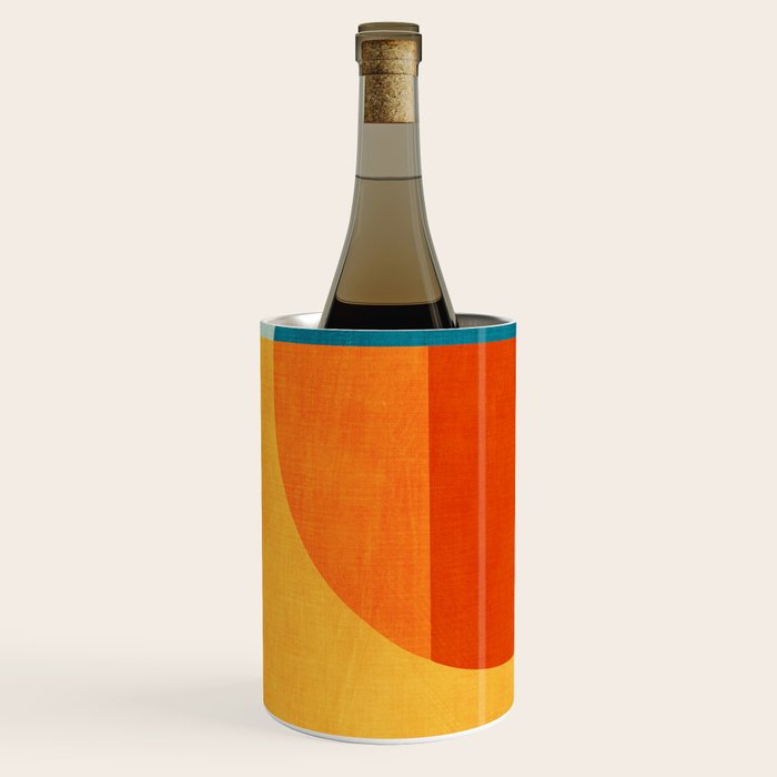 Bright Pastel Tones Geometric Abstract Artwork Wine Chiller Gallery Image 2