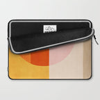 Bright Pastel Tones Geometric Abstract Artwork Laptop Sleeve Gallery Image 2