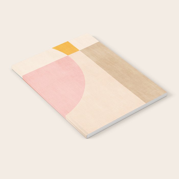 Bright Pastel Tones Geometric Abstract Artwork Notebook Gallery Image 1