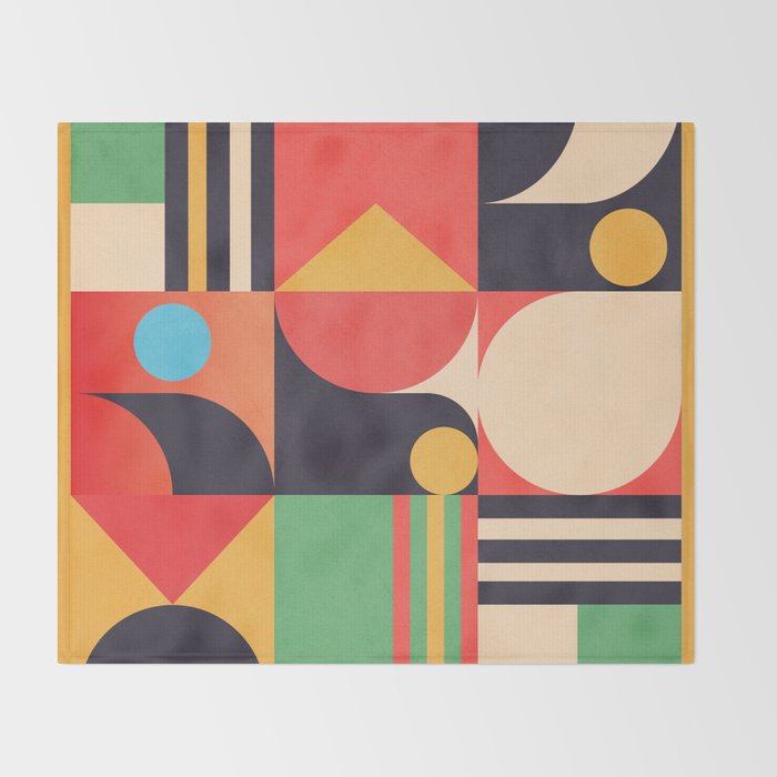 Geometric Shapes 134 Throw Blanket Gallery Image 2