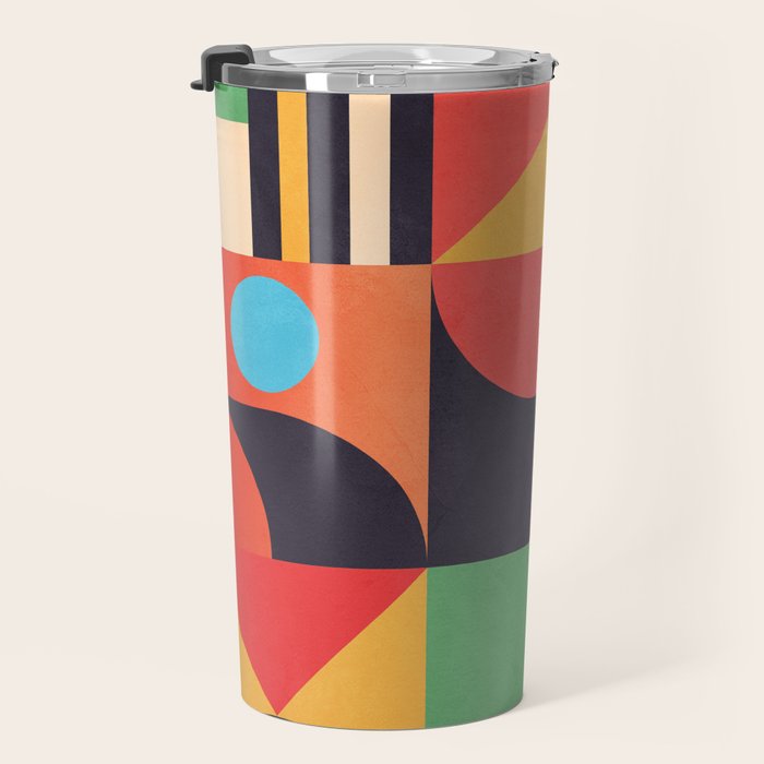Geometric Shapes 134 Travel Mug Gallery Image 3