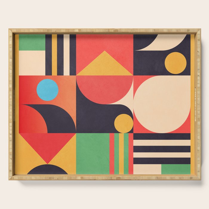 Geometric Shapes 134 Serving Tray Gallery Image 1