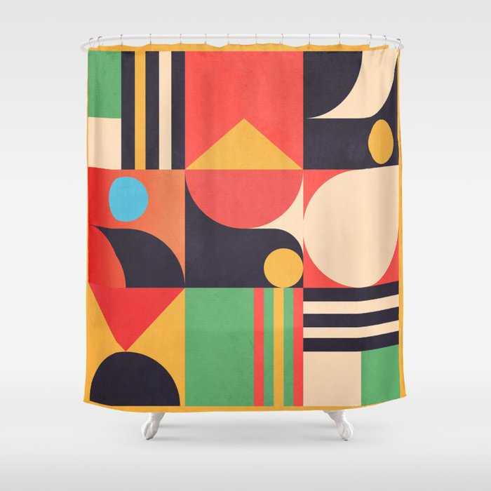 Geometric Shapes 134 Shower Curtain Gallery Image 1