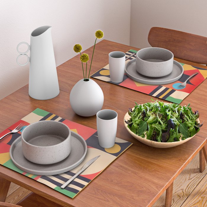 Geometric Shapes 134 Placemat Gallery Image 2