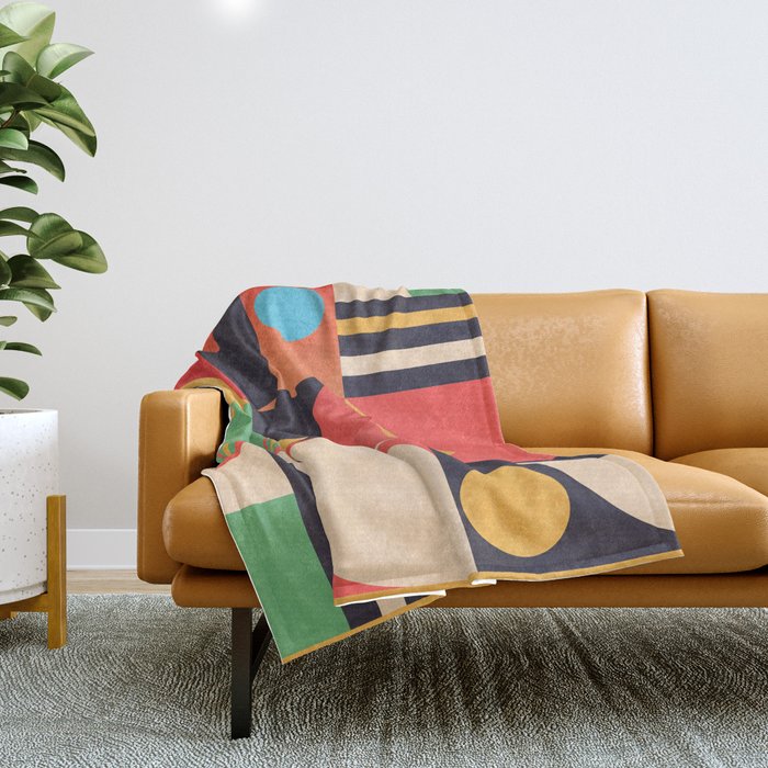 Geometric Shapes 134 Throw Blanket Gallery Image 1