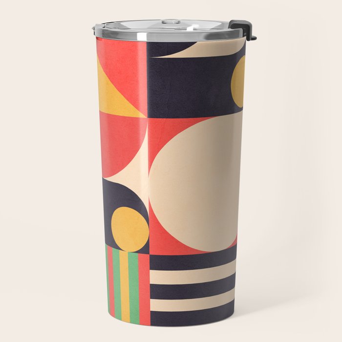 Geometric Shapes 134 Travel Mug Gallery Image 2