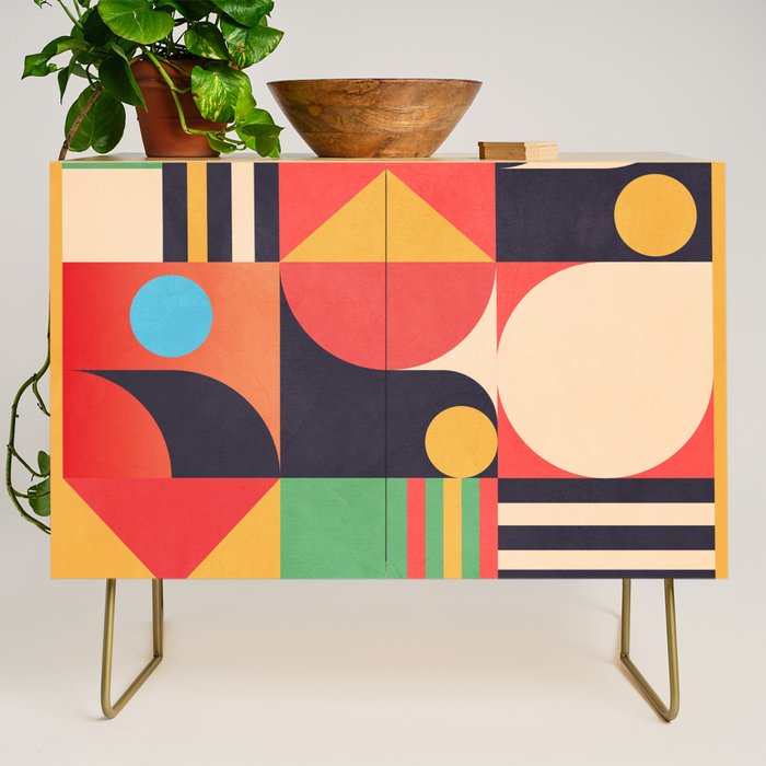 Geometric Shapes 134 Credenza Gallery Image 1