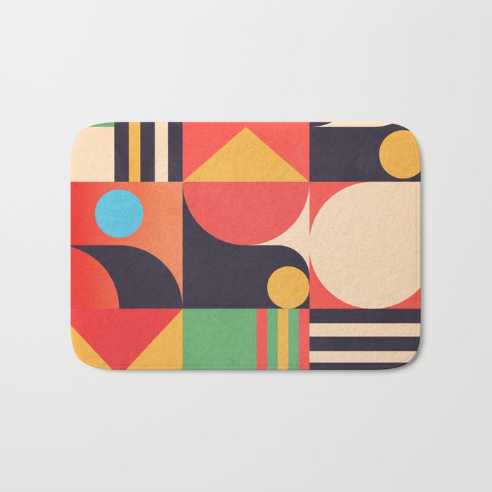 Geometric Shapes 134 Bath Mat Gallery Image 1