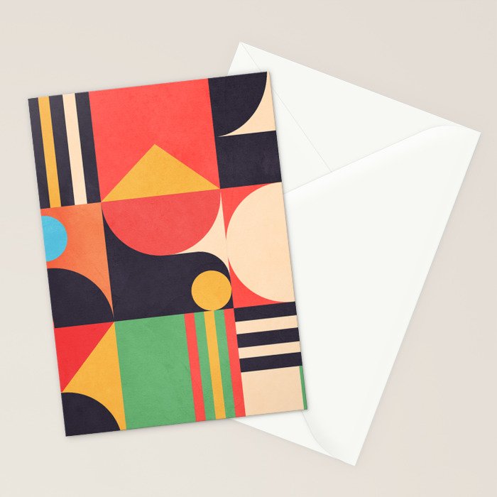 Geometric Shapes 134 Stationery Card Gallery Image 2