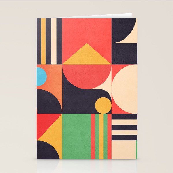 Geometric Shapes 134 Stationery Card Gallery Image 2