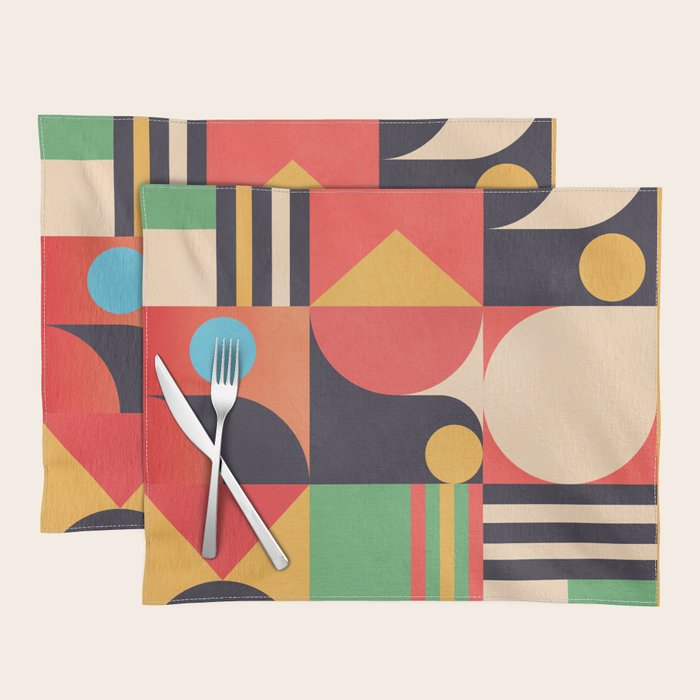 Geometric Shapes 134 Placemat Gallery Image 1