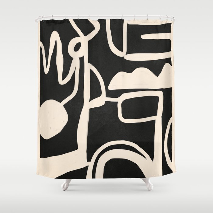 Abstract Lines 1 Shower Curtain Gallery Image 1