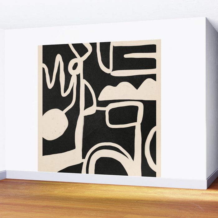 Abstract Lines 1 Wall Mural Gallery Image 2
