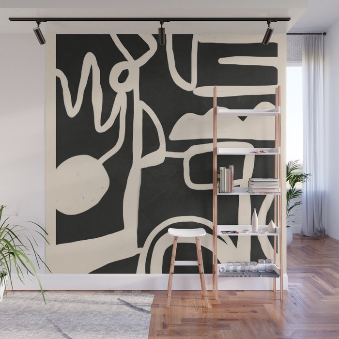 Abstract Lines 1 Wall Mural Gallery Image 1