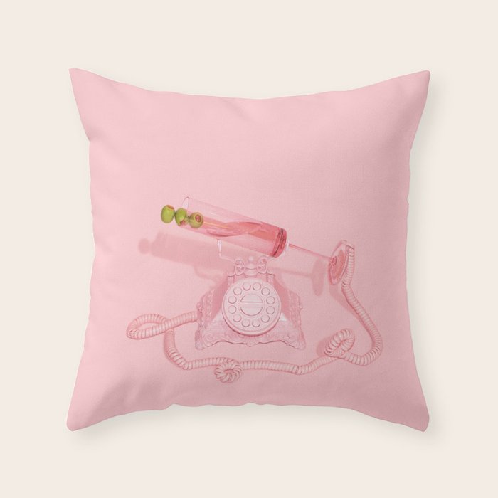Call of the Cocktails Throw Pillow Gallery Image 1