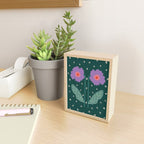 Twin Textured Flower  Mini Art Print Gallery Image 2