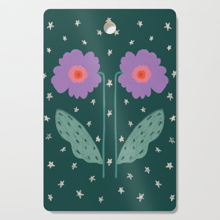 Twin Textured Flower  Cutting Board Gallery Image 1