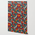 Sweet Florals - Crimson & Jade Wallpaper Gallery Image 2